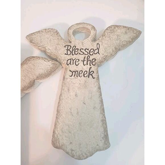 Christmas Decor Angel Wall Hanging Blessed are the Pure in Heart Meek Merciful - Picture 3 of 8